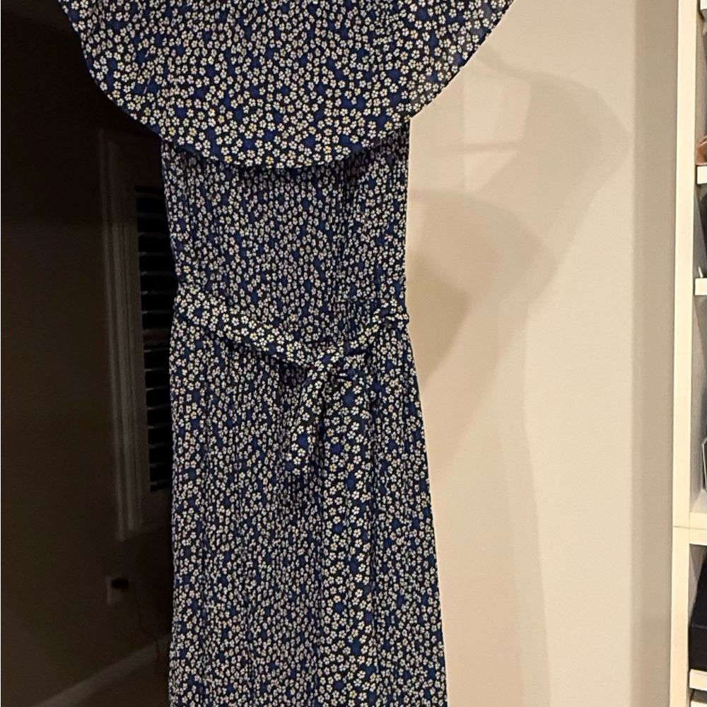 Michael Kors Navy Floral Maxi Dress